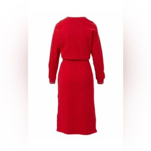 NWT Tommy Hilfinger women sweatshirt red dress - Picture 2 of 16